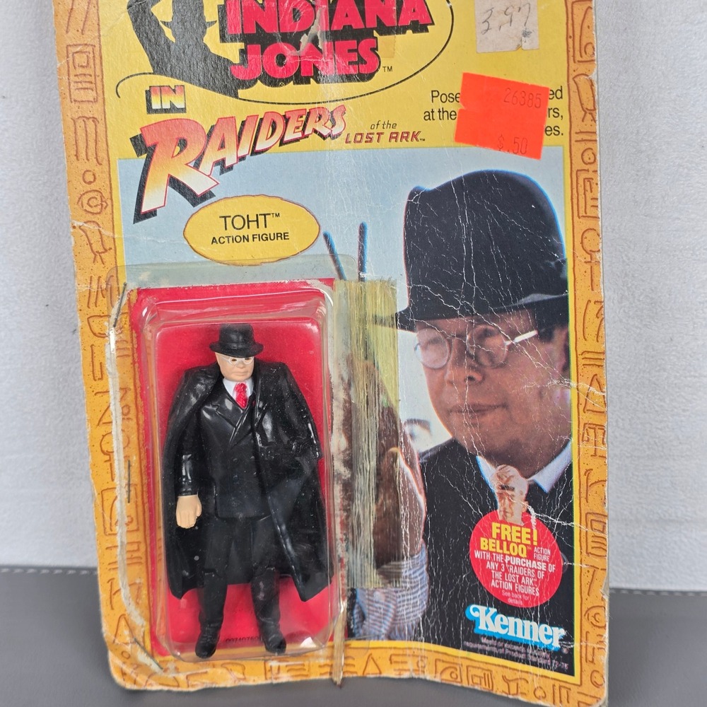 1982 Kenner Indiana Jones Raiders of the Lost Ark Toht Action Figure Sealed